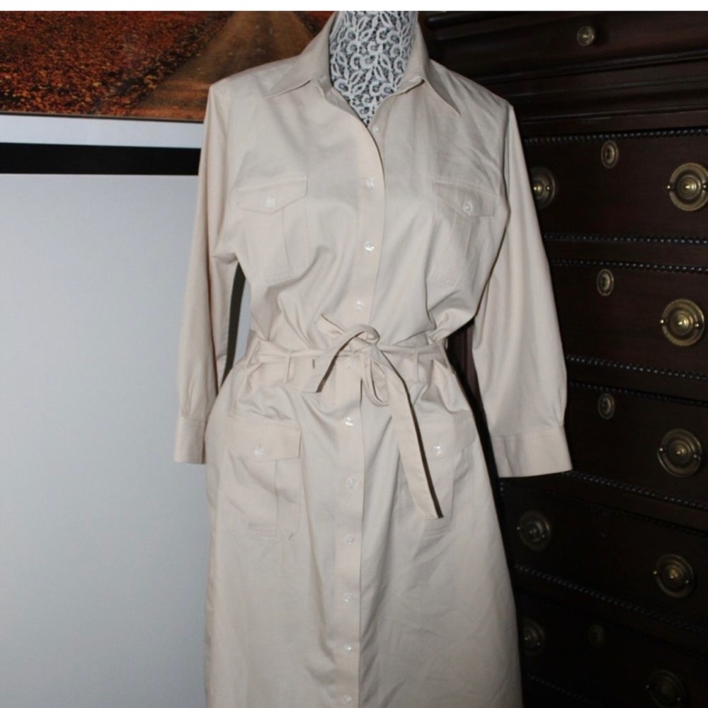 "346" Brooks Brothers.  Belted Shirtdress Dress. Sz. 16